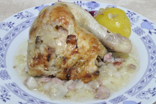 Pikantní pečené kuře  – Snadné recept z Česko kuchyně, hotový za 30 - 45 minut